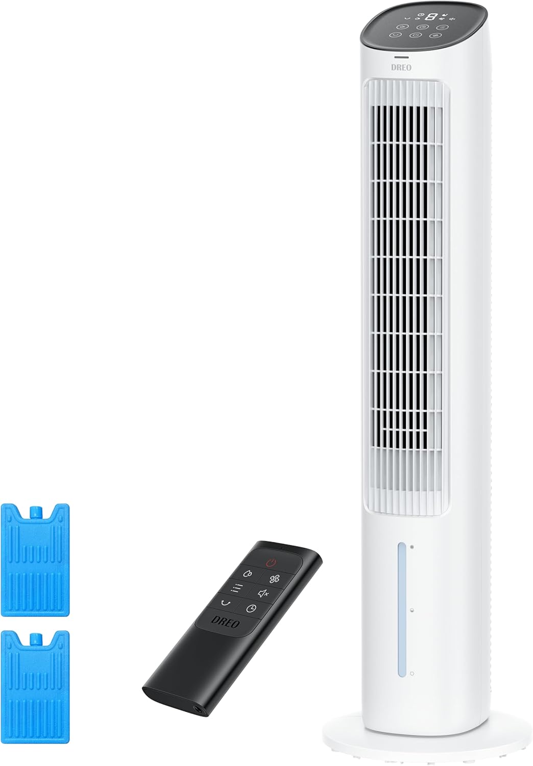 Dreo Evaporative Air Swamp Cooler, 40” Standing Fans that Blow Cold Air, 80° - B0DJQTPWDB